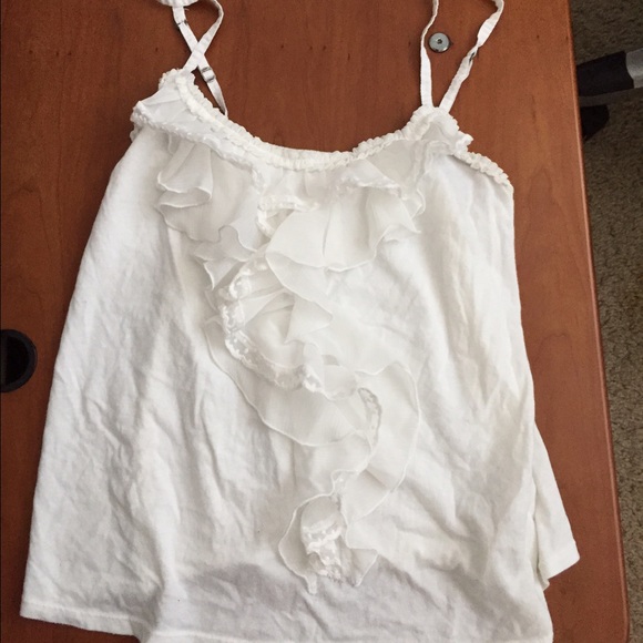 White hollister tank