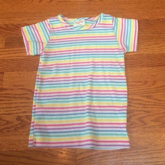 Rainbow striped crop top