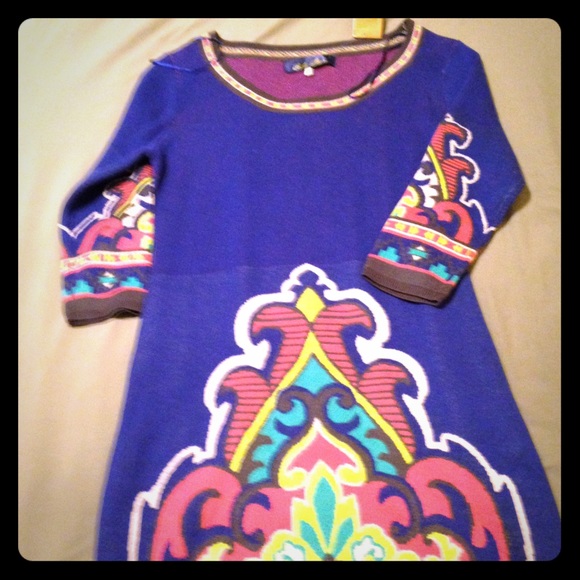 Blue Rain Dresses & Skirts - Beautiful lightweight sweater dress -sz. L