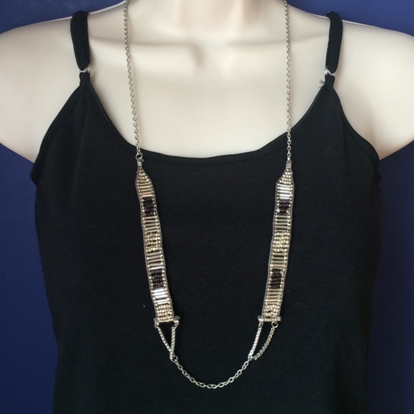 American Eagle Outfitters Jewelry - NWT Long Beaded Necklace with free Aztec bracelet