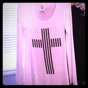 Cross embellished long sleeve WILL TRADE❗️