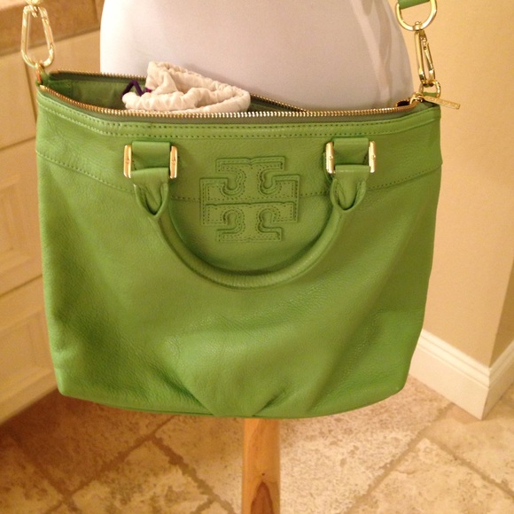 Tory Burch Apple Green Lg. cross body bag.