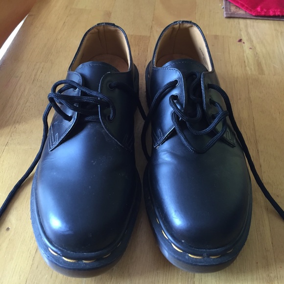 Pair of black shoes