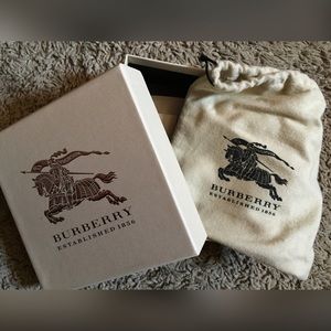 Authentic Burberry box with bag