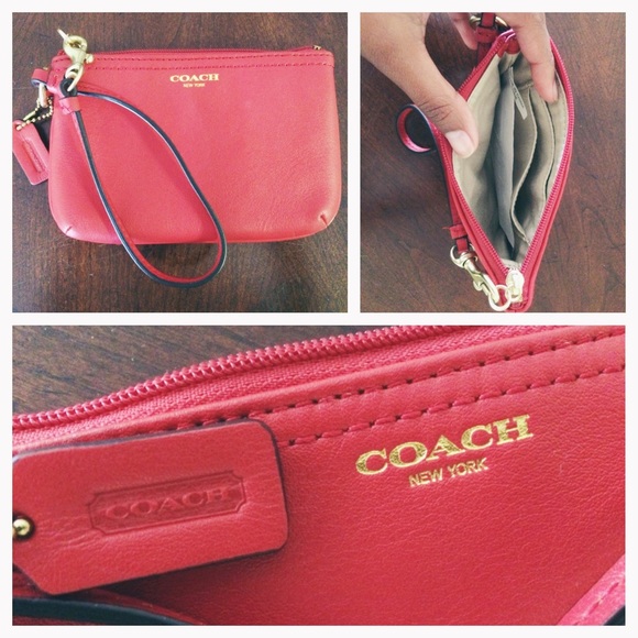 NWOT Iconic Coach wristlet.
