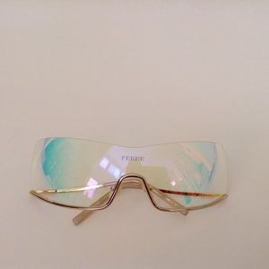 FERRE Upside-down Iridescent Sunglasses GF56703
