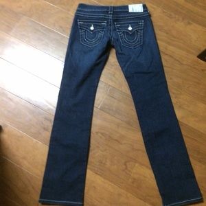 True Religion Jeans w/ Swarovski Crystal buttons