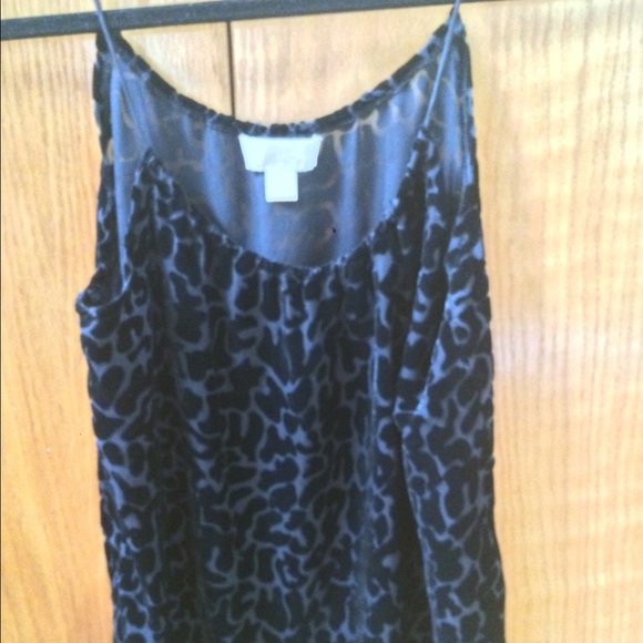 Michael Kors Black Cheetah Print Top - Picture 3 of 4