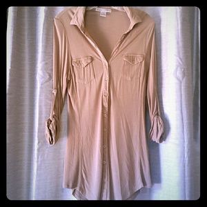 Beige long top from Styles for Less