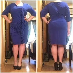 Royal Blue Cato's A-Line Dress