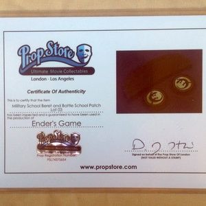 AUTHENTIC Enders Game Salamander Patches & Beret!