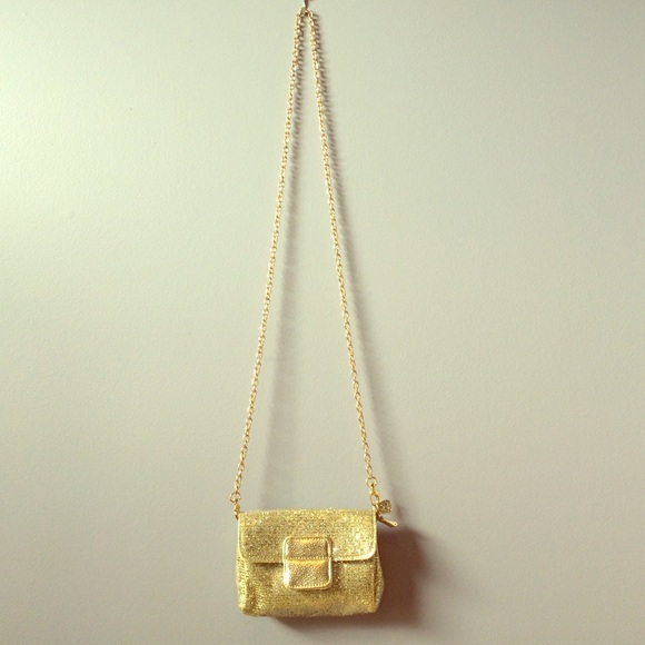 Lord & Taylor Handbags - Crossbody Gold Small Purse