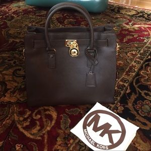 MK Large Hamilton Saffiano Tote