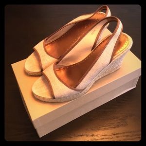 J.Crew Savannah Metallic Espadrilles