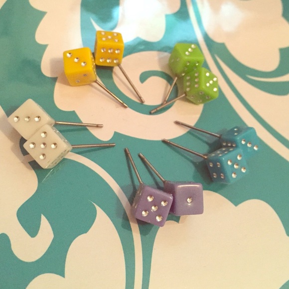 Dice earrings