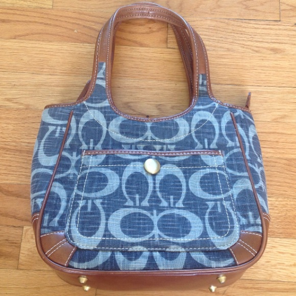 Beautiful Blue/Brown HandBag