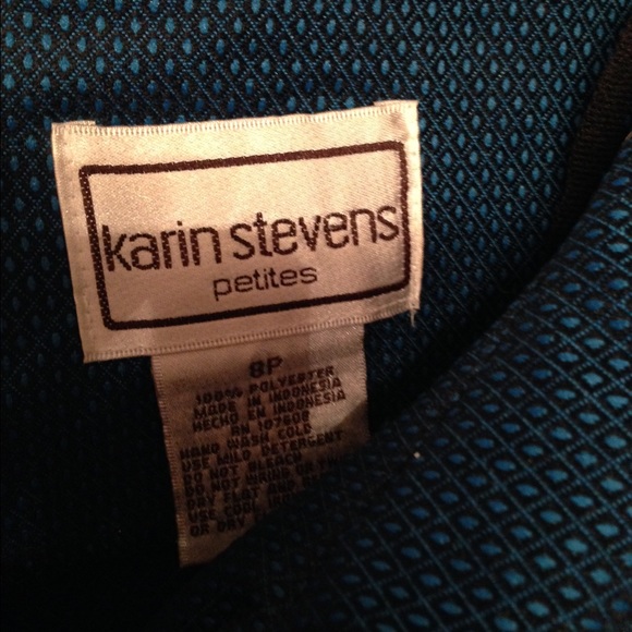 Blue Cocktail Dress size 8P - Picture 2 of 3