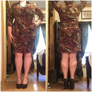 Printed Criss Cross Dress