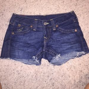 True Religion jean shorts
