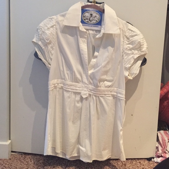 White BCBG shirt