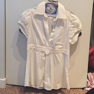 White BCBG shirt