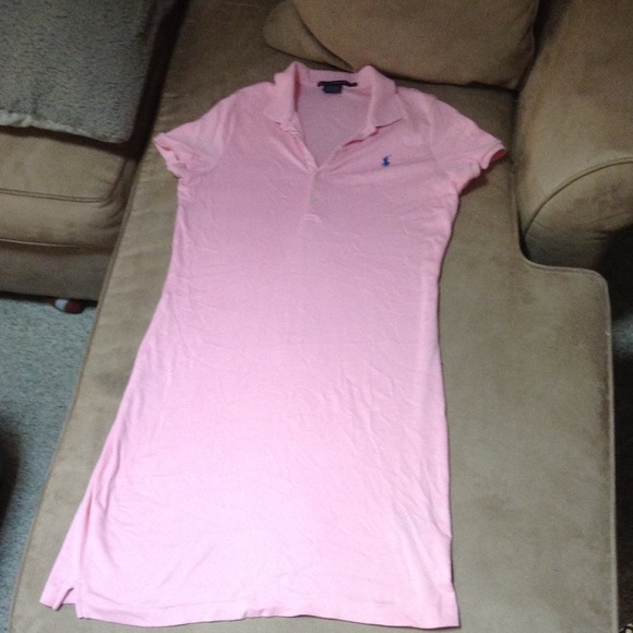Pink polo dress
