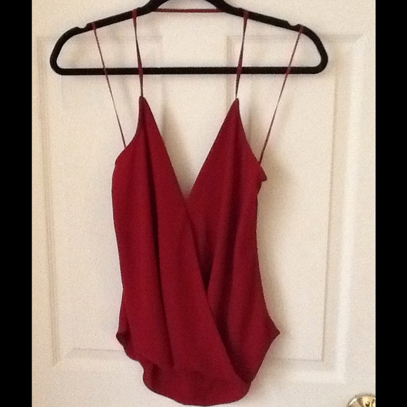 Olivaceous red halter top - NWOT