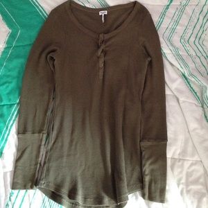 Bella Swan Olive Splendid Thermal Henley