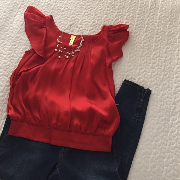 Gorgeous dark orange blouse!!!