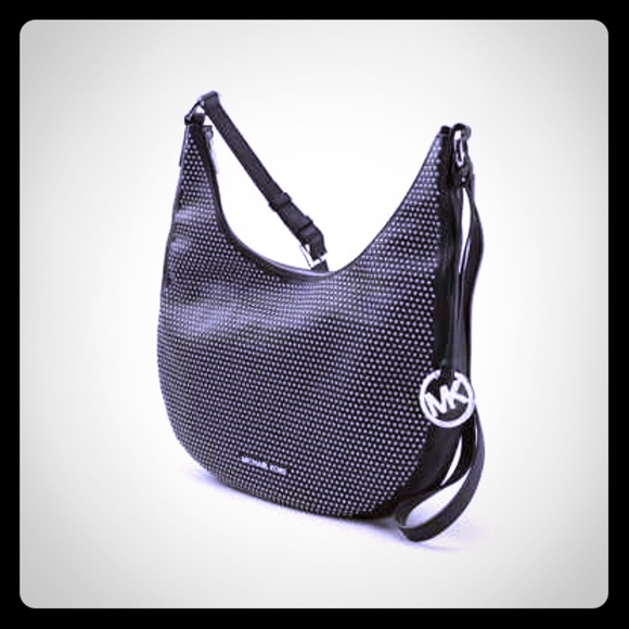 Rhea Micro Studded MK Shoulder Bag