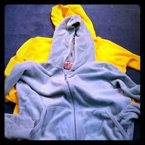 Two Juicy Couture Velour Zip Hoodies