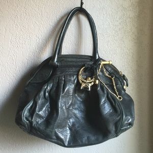 Juicy Couture black leather handbag