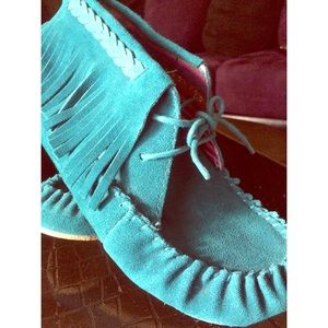 Teal Mossimo Moccasins