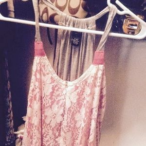 Racerback top with lace