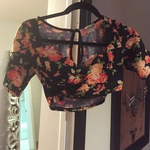 Floral crop top