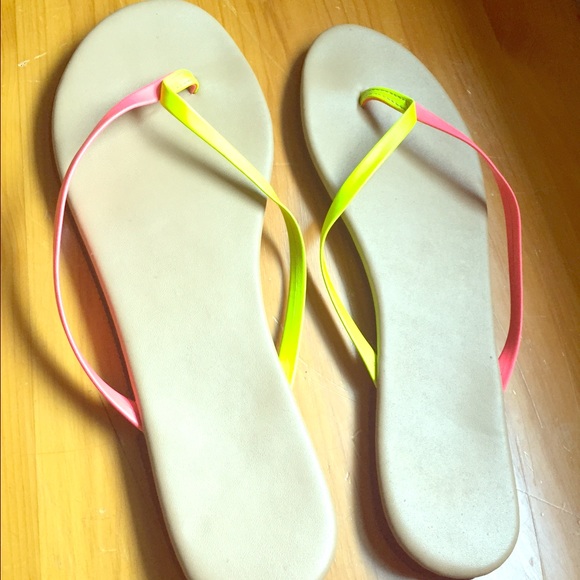 Two colored flip flops