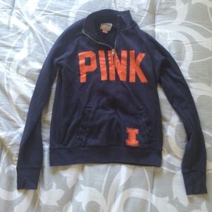 PINK Victoria's Secret Fighting Illini Half-Zip 💙