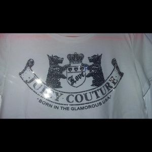 Juicy couture top rhinestones