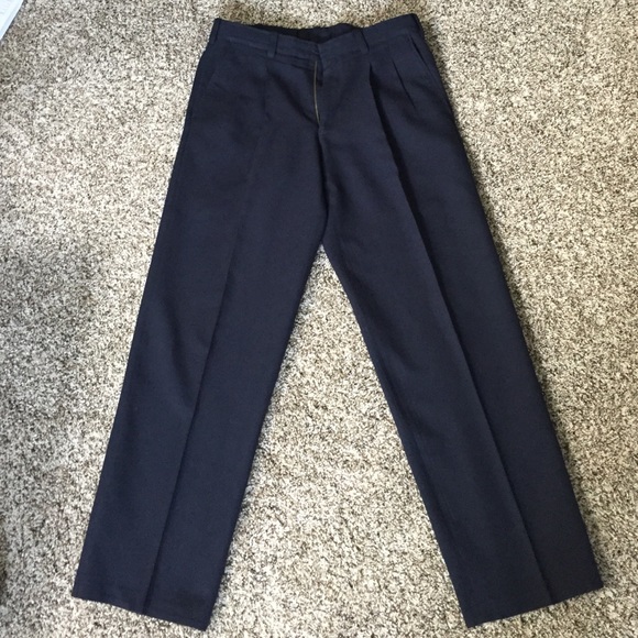 Men's navy blue dress pants