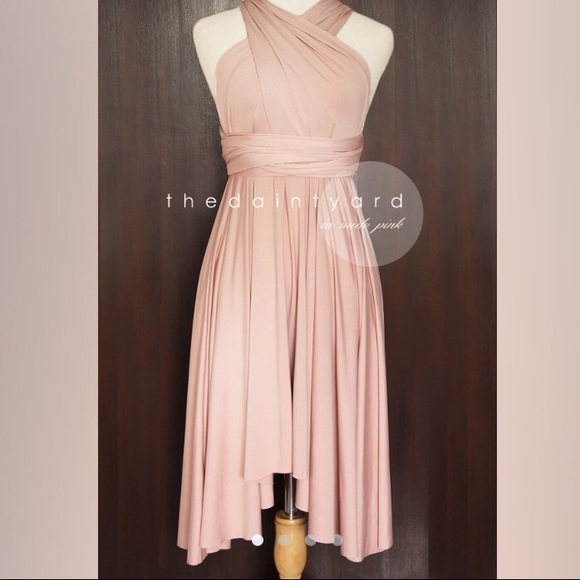 Nude Pink multi way dress one size fits most