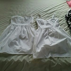 Cute and simple white summer dresses