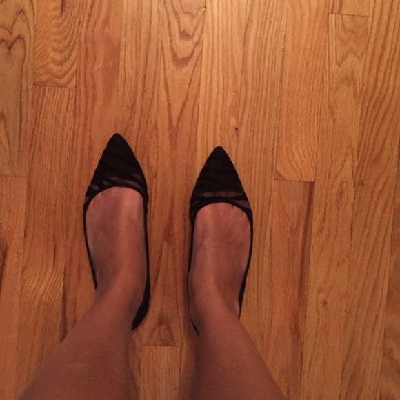 Zara zebra sheer shoes