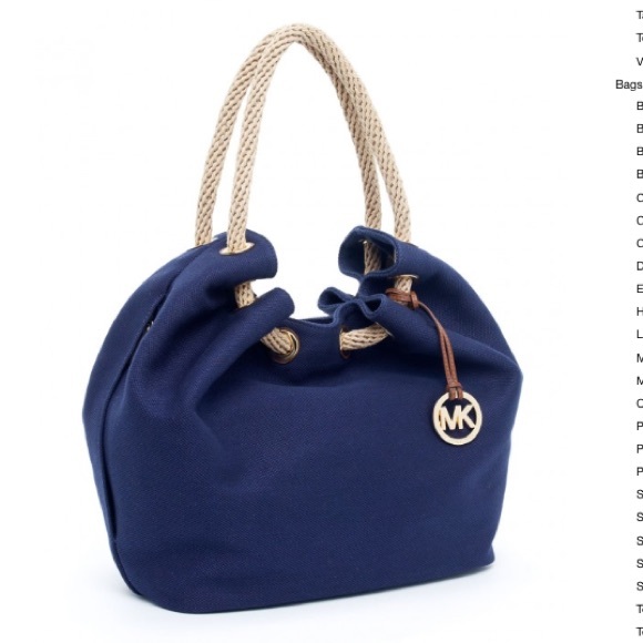 Michael Kors Marina Navy Large Tote