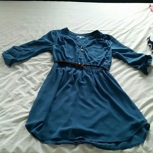 Really cute dress with brown belt