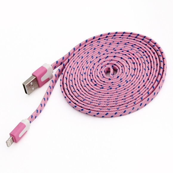 iPhone 5,6 flat braided 6foot charging/data cord