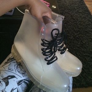 Completely CLEAR Mid Calve weather boots👢👢