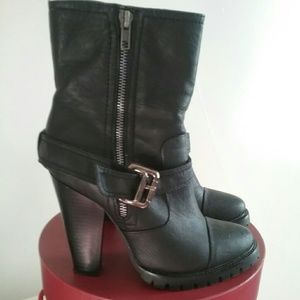 Black High Heel Boots