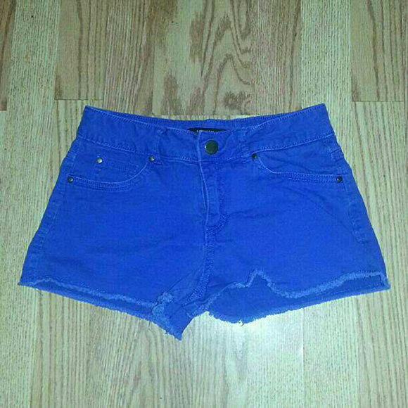 High waisted blue forever 21 shorts