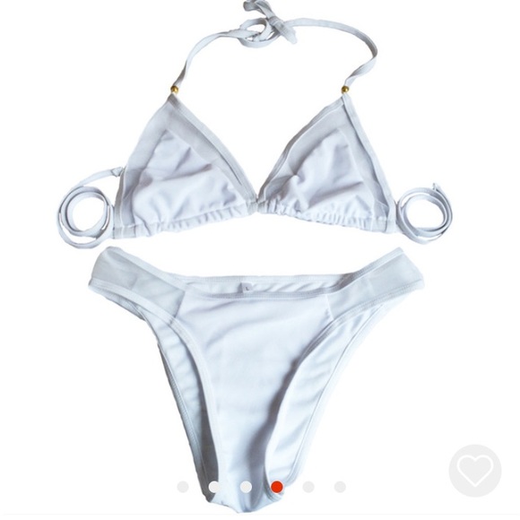 brand new WHITE bikini never worn!