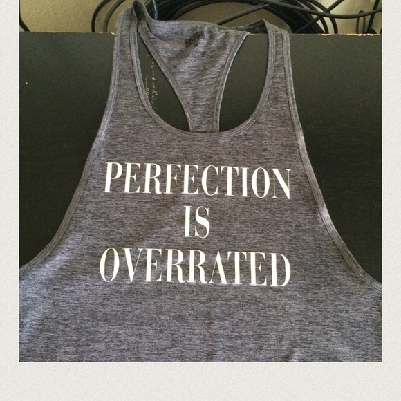 PERFECTION IS OVERRATED tank small